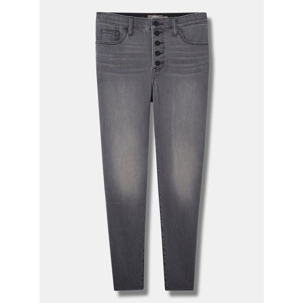 Torrid Bombshell Skinny Super Soft High-Rise Jean Size 20T Gray
